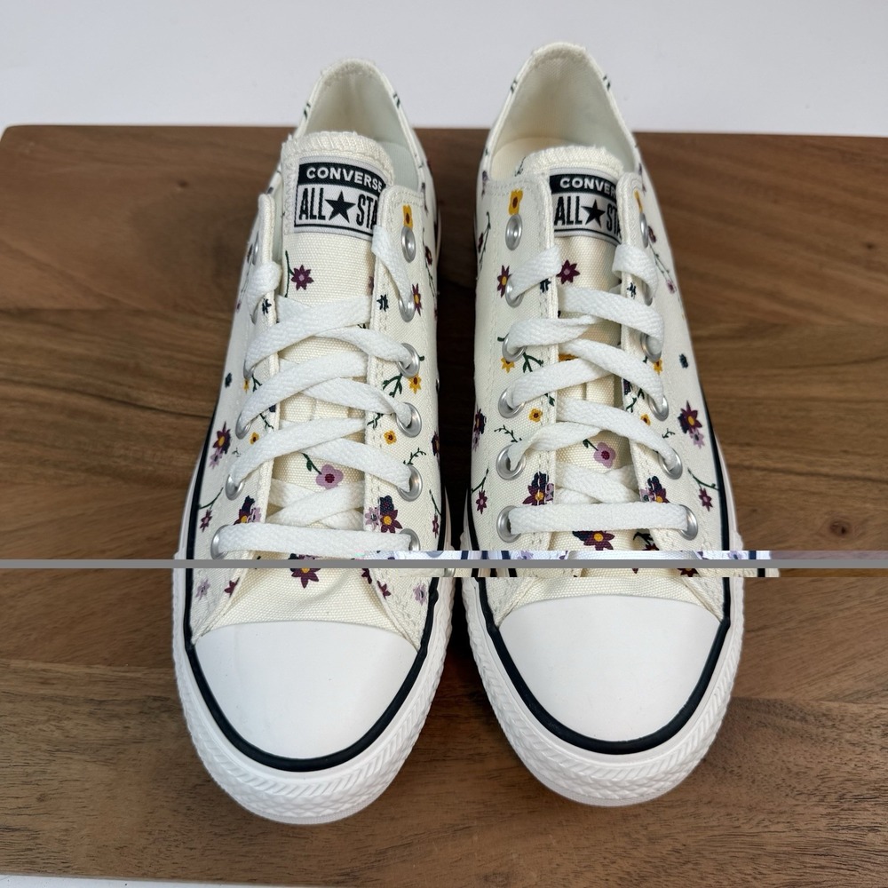 New NIB Womens Converse CTAS OX Egret Sporty Berry Low Sneakers‎ Shoes Size 8 M - Picture 6 of 8